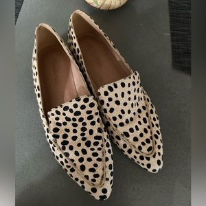 Madewell dotted calf hair loafers 8.5